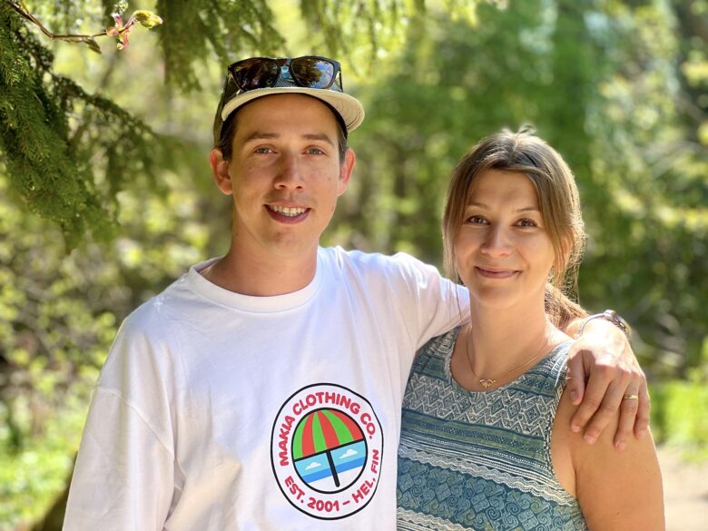 founders of Taiga Times, Kiia and Jeff